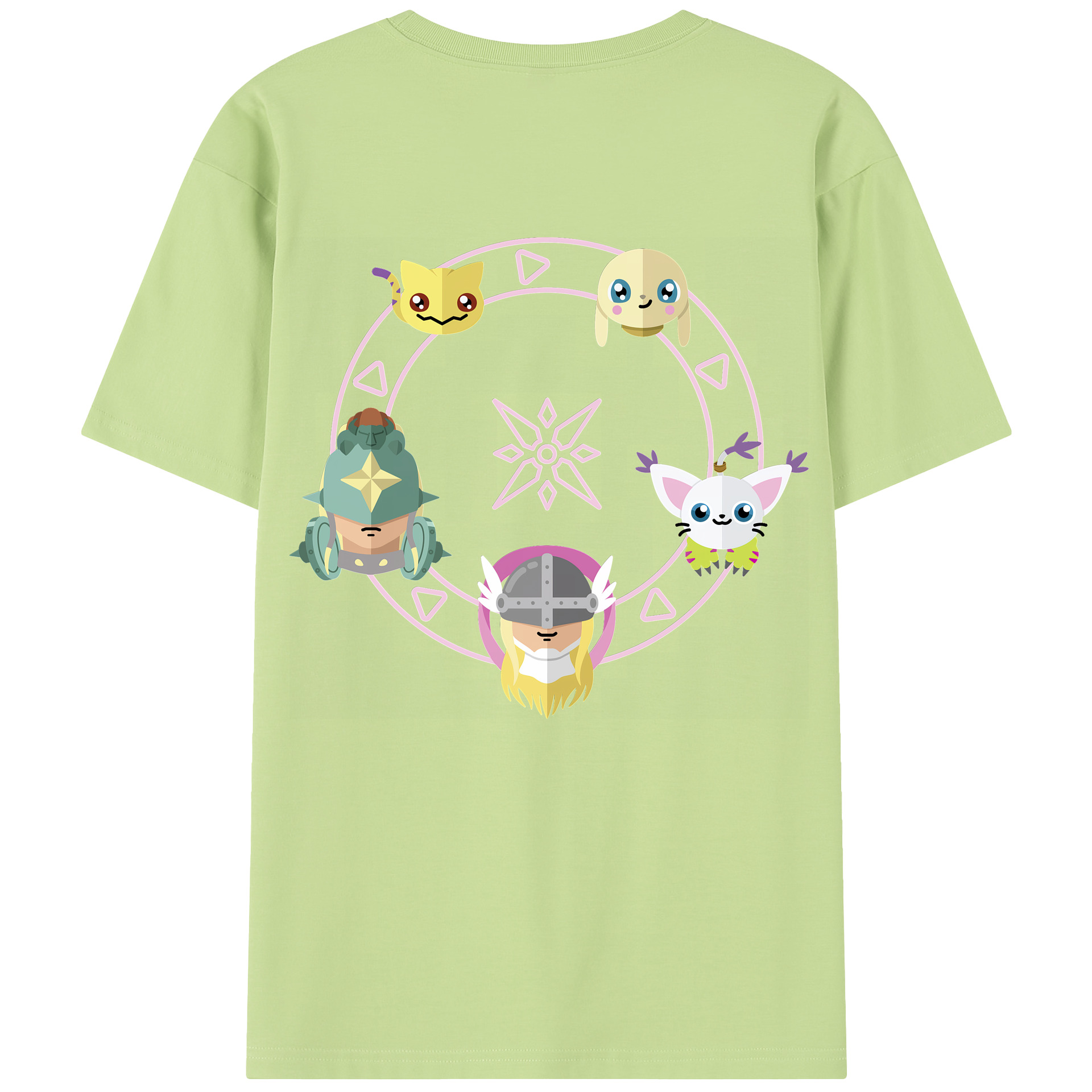 （画像用） Digimon デジタルモンスター/デジモン 綿100％半袖Tシャツ（背面プリント）